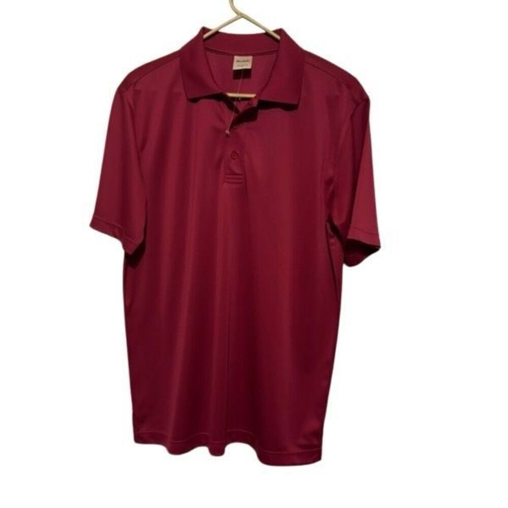 🔴NWOT-Blair Solid Burgundy Short-Sleeve Versitile Polo🔴